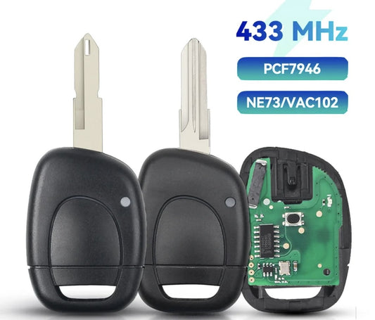 Clé télécommande id46 compatible Renault clio2